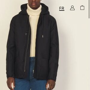 Sandro Marine Navy Jacket Size XL